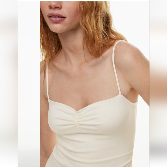 Aritzia Wilfred flight dress Sweetheart midi dress with slit - Picture 4 of 15